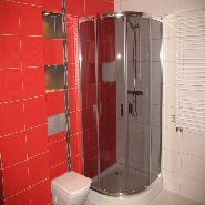 euro style full bath tiled