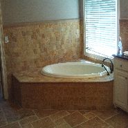 corner jacuzzi splash and front