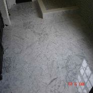 marble master bath floor
