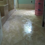 18x18 diagonal travertine floor
