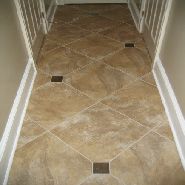 diagonal tile hall floor