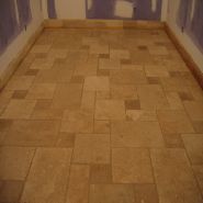 wine cellar floor travertine