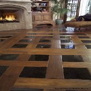 wood look tile granite inserts